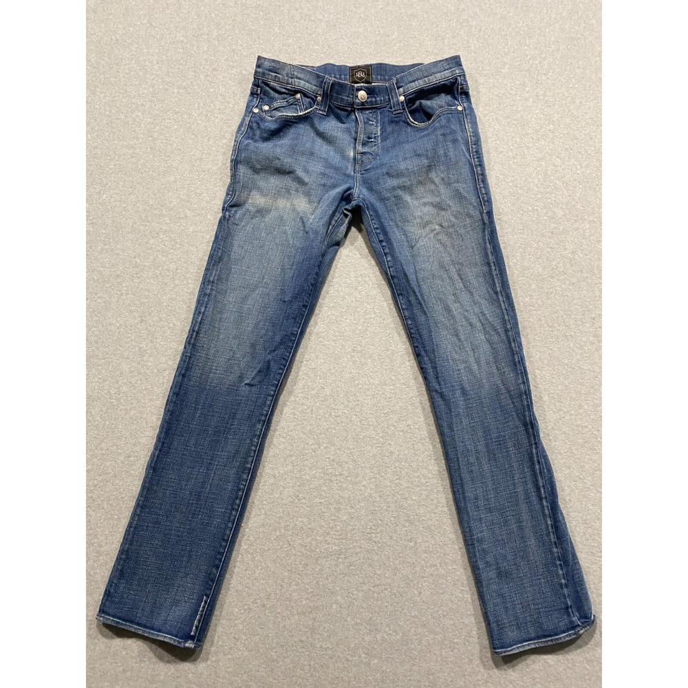Rock Republic Fearless Jeans Men's Size 36x33 Blue Denim Straight Button Fly USA